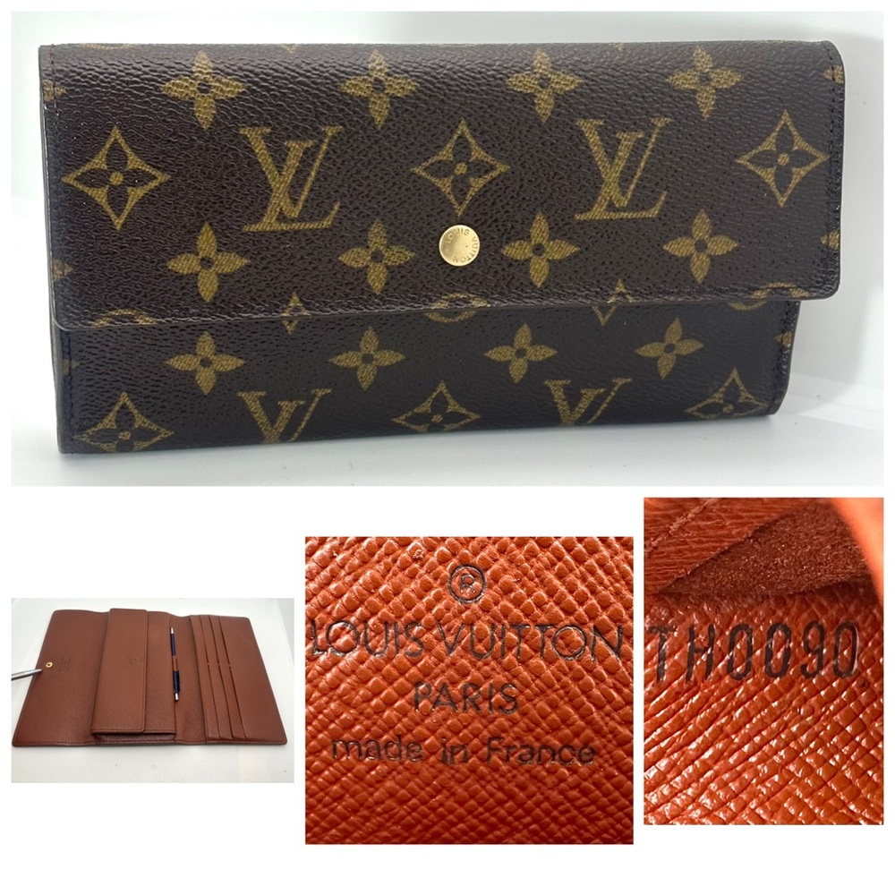Authentic Louis Vuitton Monogram International wallet excellent condition TH0090